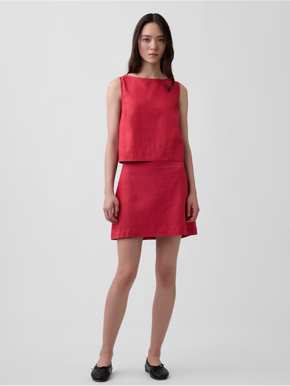 GAP Linen-Blend Mini Skort